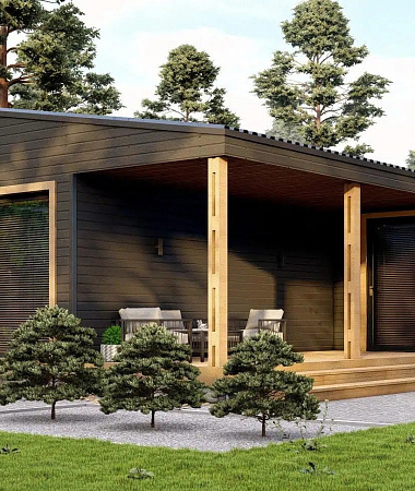 Арес, дом из газоблока, 75 м2