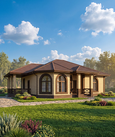 Ричард, дом из керамоблока, 124 м2