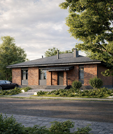 Цукат, дом из газоблока, 152 м2