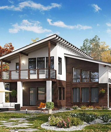 Франк, дом из газоблока, 172 м2