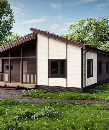 Муза, каркасный дом, 111 м2