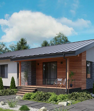 Коралл, дом из газоблока, 127 м2