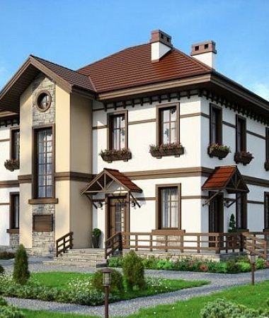 Кассандра, монолитно-каркасный дом, 192 м2