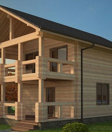 Свежий, дом из бруса, 92 м2