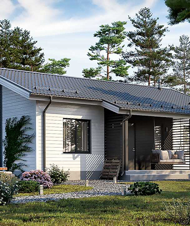 Дрозд, каркасный дом, 132 м2