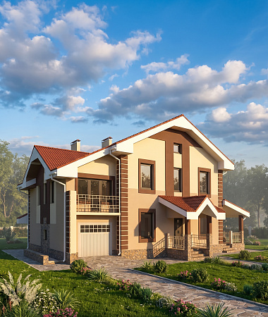 Радость, дом из газоблока, 312 м2