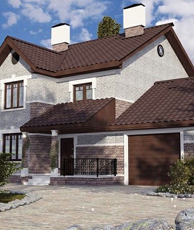 Восторг, монолитно-каркасный дом, 188 м2