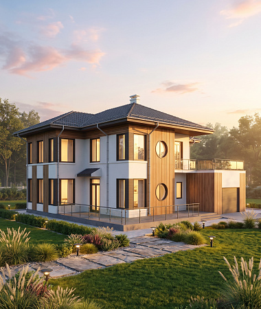 Привилегия, дом из газоблока, 370 м2