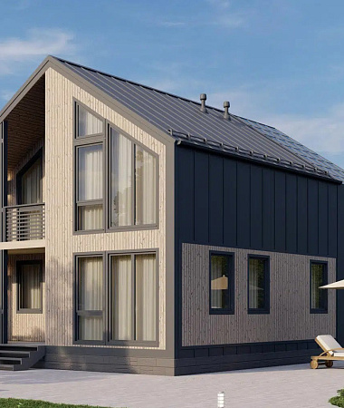 Владлен, дом из газоблока, 107 м2