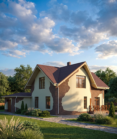Очаровательный, дом из газоблока, 253 м2