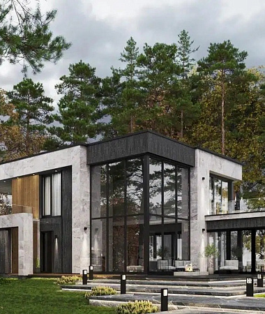 Аквамарин, дом из газоблока, 316 м2