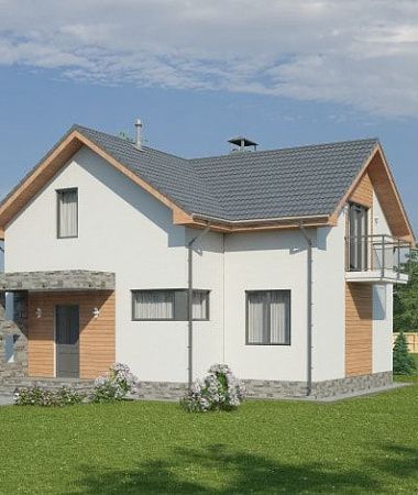 Сивилла, монолитно-каркасный дом, 125 м2