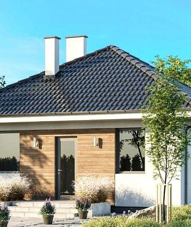 Бук, дом из газоблока, 50 м2