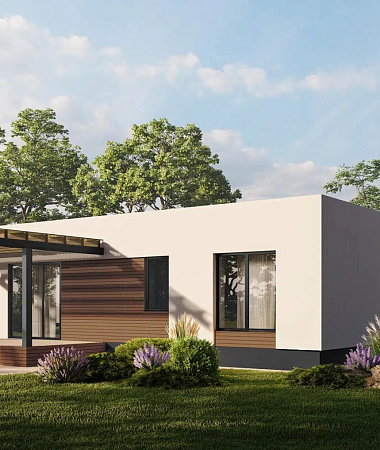 Бирюза, дом из газоблока, 109 м2