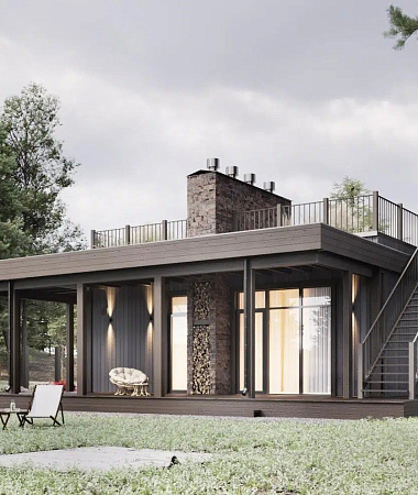 Марлен, дом из газоблока, 200 м2