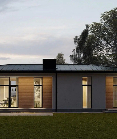 Филадельфия, дом из газоблока, 130 м2