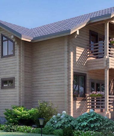 Мелисса, дом из клееного бруса, 170 м2