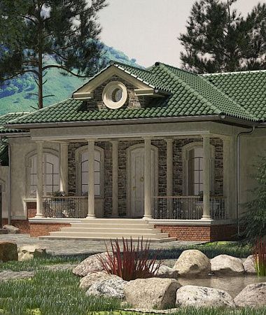 Альпы, дом из керамического блока, 165 м2