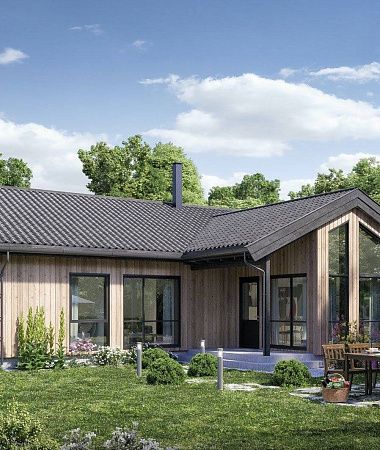 Компакт, быстровозводимый дом, 110 м2