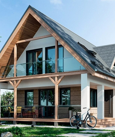 Дятел, дом из газоблока, 141 м2