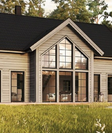 Рябинник, дом из газоблока, 180 м2