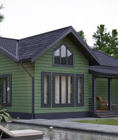 Суфле, каркасный дом, 103 м2