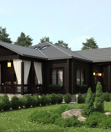 Танай, дом из клееного бруса, 153 м2