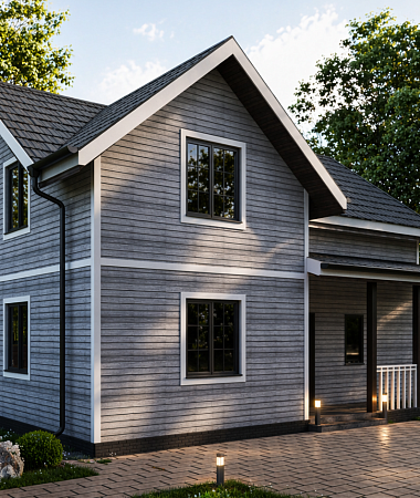 Сандал, каркасный дом, 135 м2