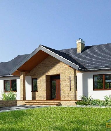 Элегант, одноэтажный дом, 221 м2