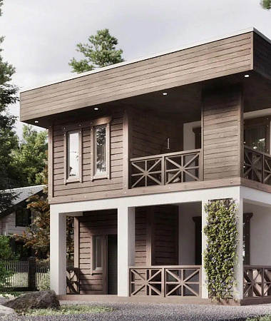 Ворон, каркасный дом, 144 м2