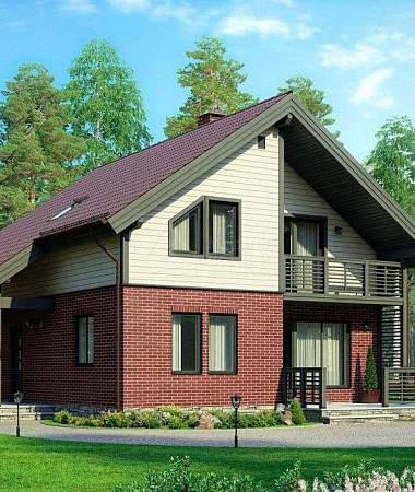 Вирджиния, дом из газоблока, 146 м2