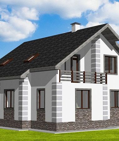 Пандора, монолитно-каркасный дом, 167 м2