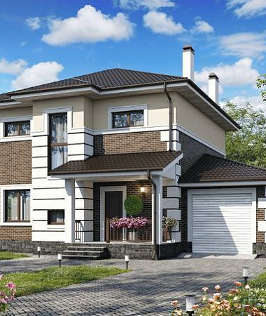 Адриана, дом из газоблока, 189 кв.м.