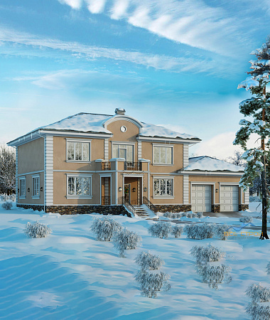 Форсайт, дом из газоблока, 374 м2