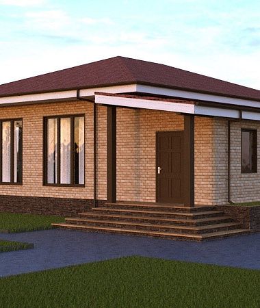 Сиера, дом из газоблока, 125 м2