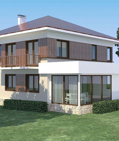 Жасмин, дом из газоблока, 220 м2