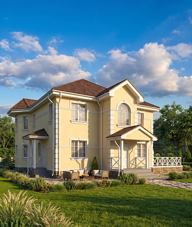 Барин, каркасный дом, 256 м2