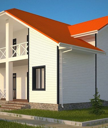 Жаворонок, дом из газоблока, 217 м2