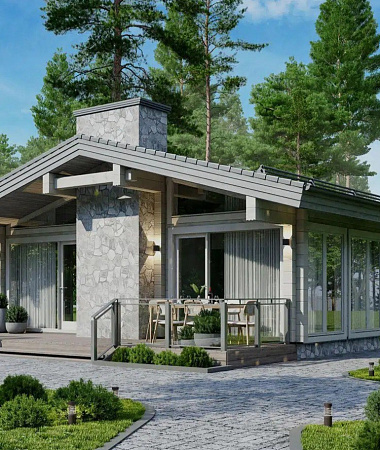 Арли, каркасный дом, 104 м2