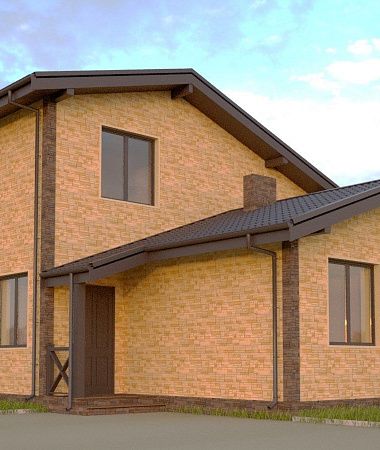 Ослепительный, дом из керамоблока, 123 м2