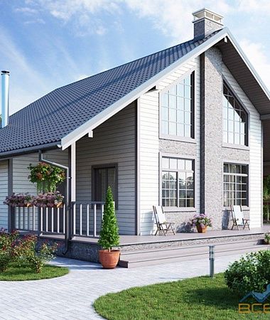 Приятный, дом из газоблока с мансардой, 193 м2