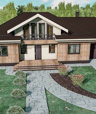 Лаура, дом из газоблока, 320 м2