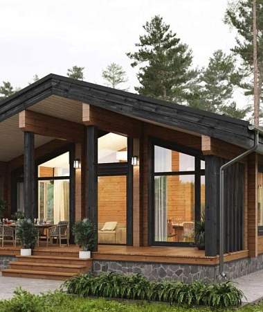 Каскад, каркасный дом, 115 м2