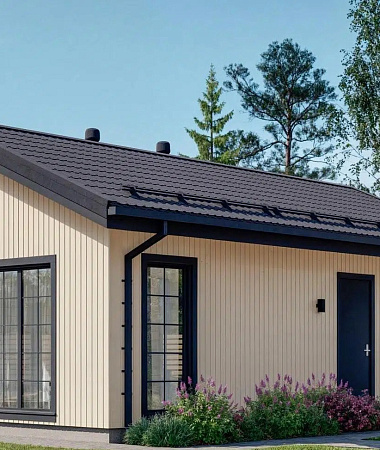 Мирей, дом из газоблока, 56 м2