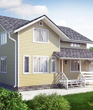 Камила, каркасный дом, 145 м2