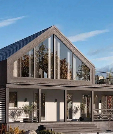 Филин, каркасный дом, 230 м2