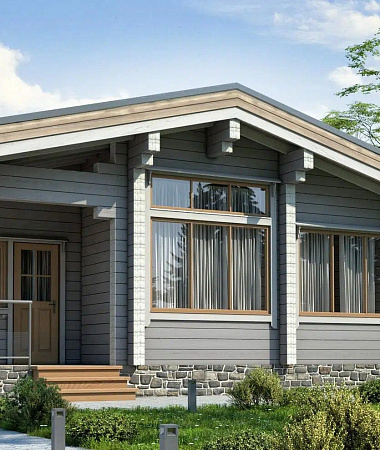 Сюрприз, каркасный дом, 90 м2