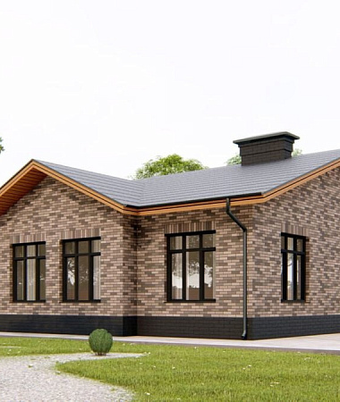 Владыка, дом из газоблока, 121 м2