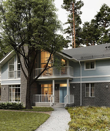 Ласточка, дом из газоблока, 325 м2