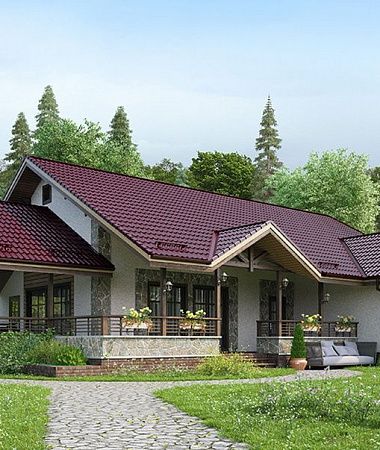 Байкал, каркасный дом, 189 м2